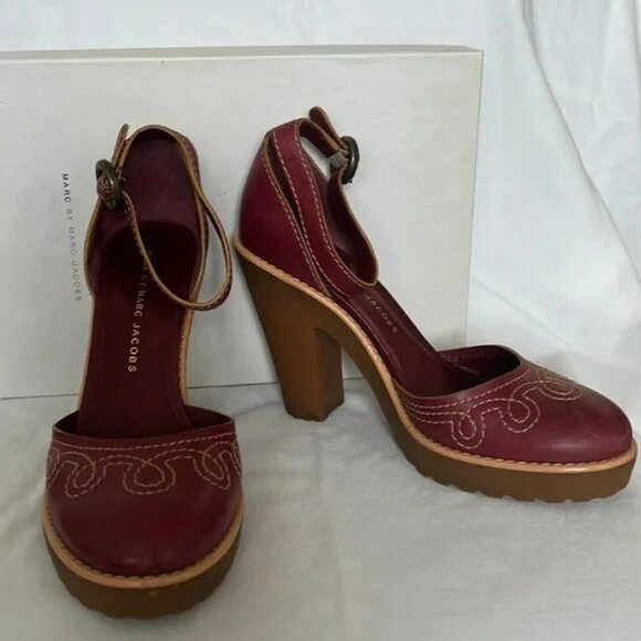 Marc by Marc Jacobs Platform Mary Janes.  SZ 38 - Picture 2 of 4